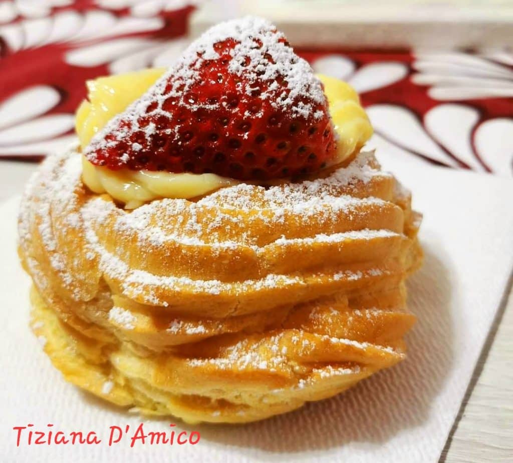 Zeppole In Friggitrice Ad Aria Con Crema E Fragole - Ricette ...