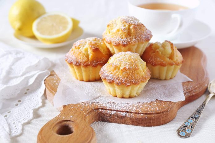 Muffin al limone in friggitrice ad aria